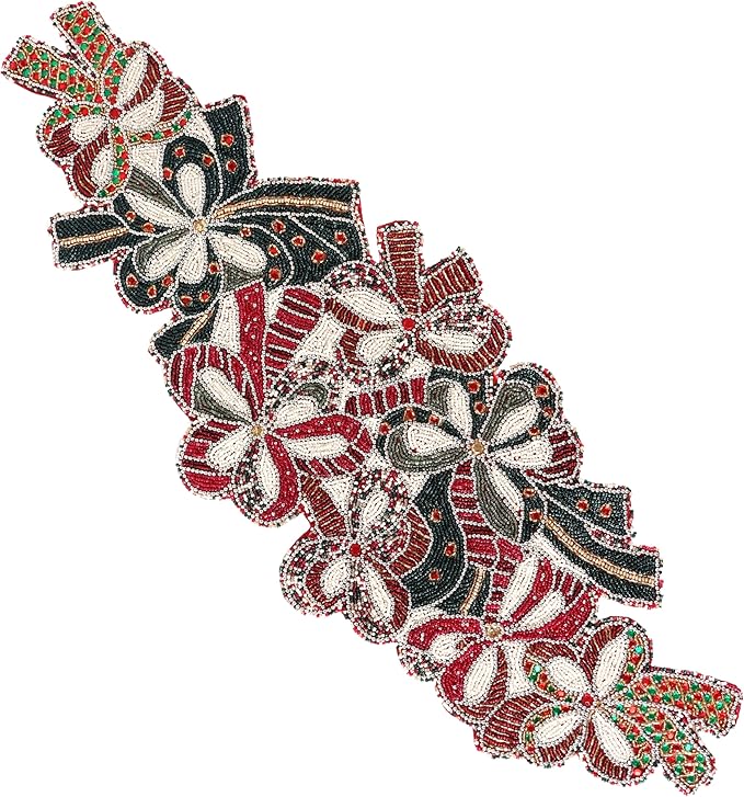 Elegant Glass Beads Table Runner 13x36 by CLEENTABLE