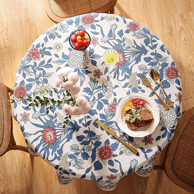 patdrea Designer Blue Tablecloth - Image 3