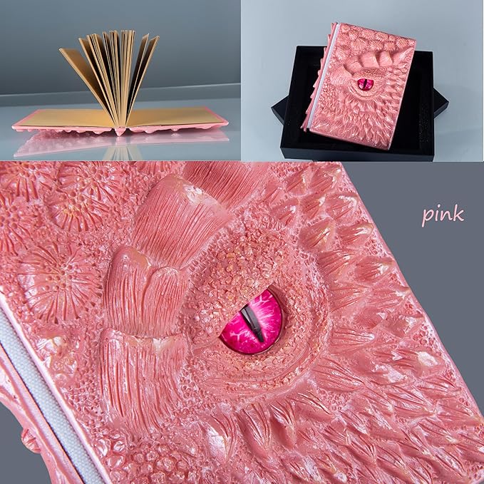 3D Dragon Eye Embossed Journal, Resin Engraving Notebook, Dnd notebook - Image 3