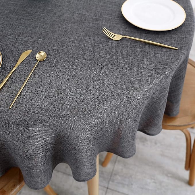maxmill Flaxy Faux Linen Tablecloth - Image 8