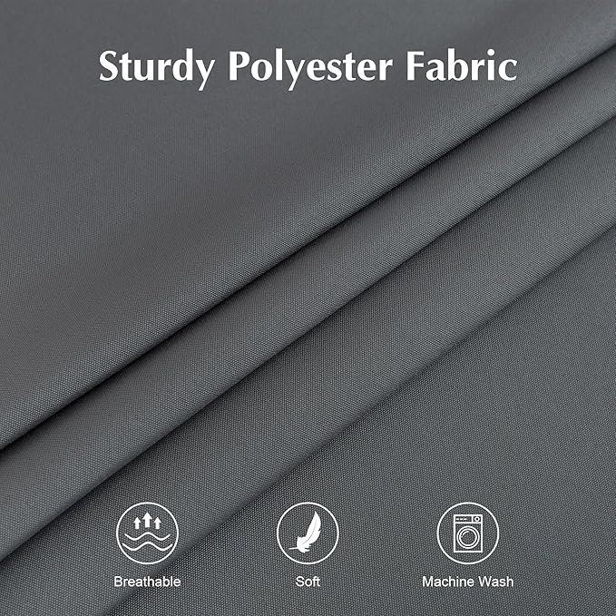 2 Pack Small Square Table Cloth 24X24 Inch Grey Washable Fabric Tablecloth - Image 4