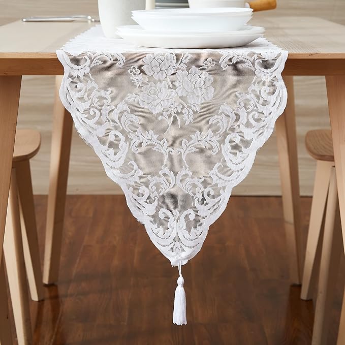 LinenZone White Table Runner - Image 2