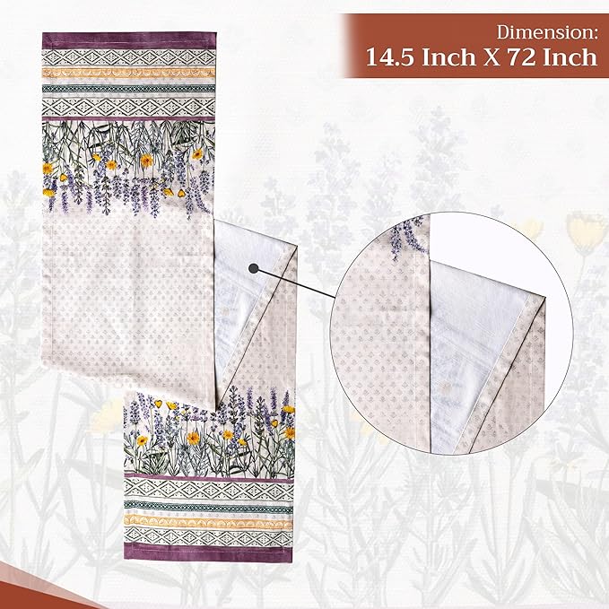 Maison d' Hermine Table Runner 100% Cotton Single Layer Table Runners 72 inches - Image 4