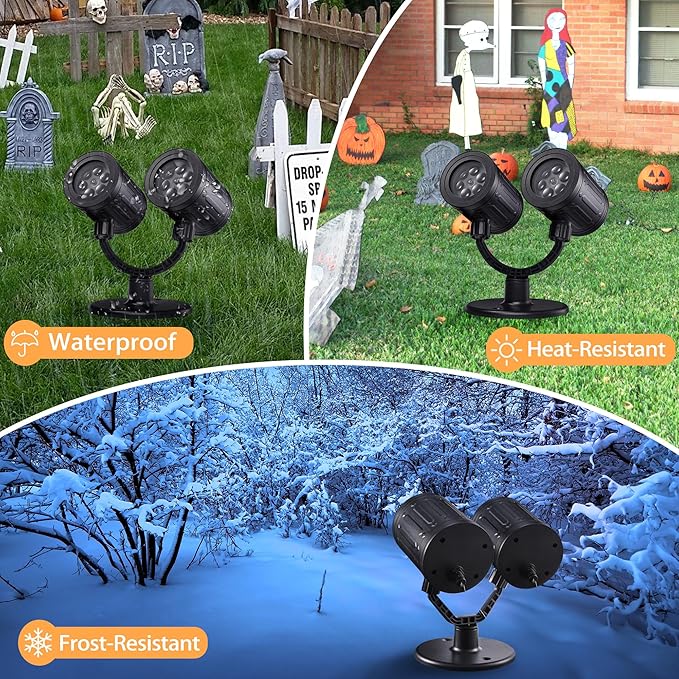 Halloween Lights Projector, Halloween Decorations Lighting Projector, - Image 6
