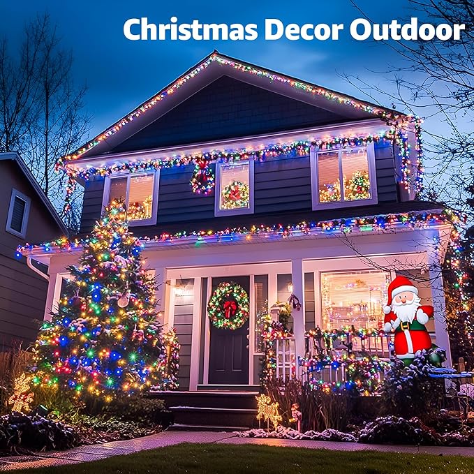 328 FT 1000 LED Christmas Lights Outdoor, 8 Lighting Modes String Lights - Image 2