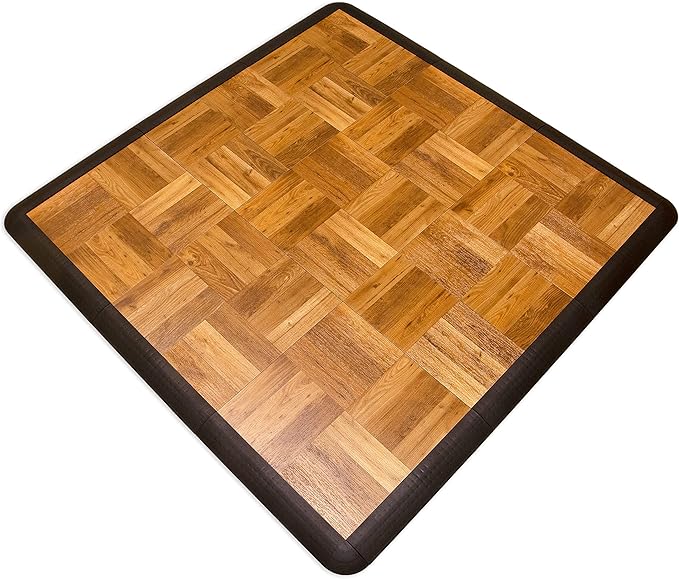 Big Floors 3X3OAKFLOOR Interlocking Lightweight Plastic Modular Dance Floor Kit - Image 2