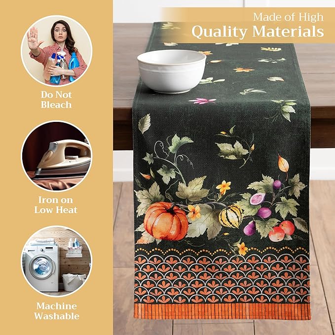 Maison d' Hermine Table Runner 100% Cotton Double Layer Table Runners 108 - Image 3