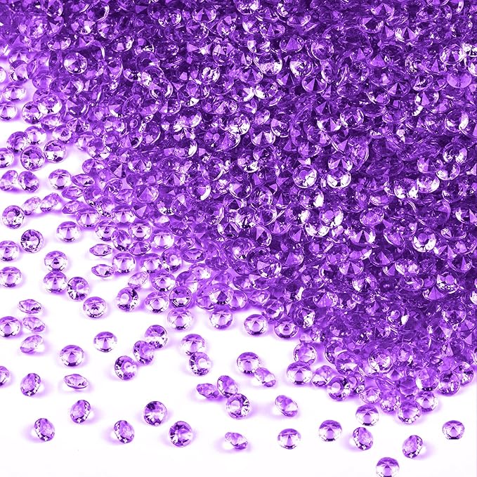 10000Pcs Crystal Acrylic Diamond Fake Gems Vase Filler, 4.5mm Faux Diamonds by Unknown