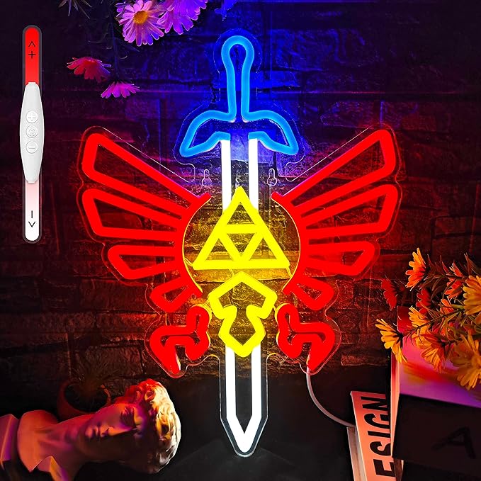 Sword Neon Sign Gamer Neon Signs by JIARODEYLEDNEONSIGN