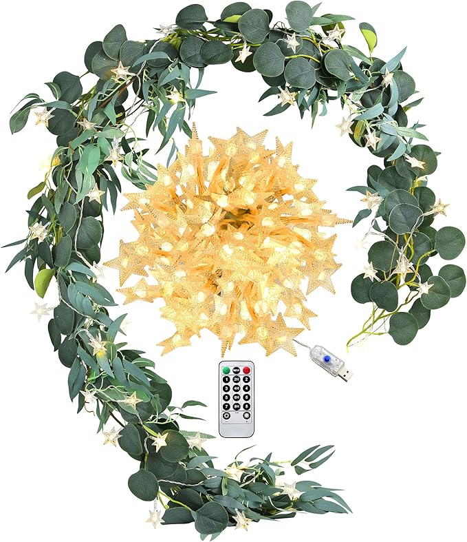 FiveSeasonStuff Woodland Whispers: Rustic Willow and Eucalyptus Garlands by FiveSeasonStuff