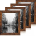 8.5x11 Picture Frame Set of 4, High Definition Real Glass Rustic Frame by iRahmen
