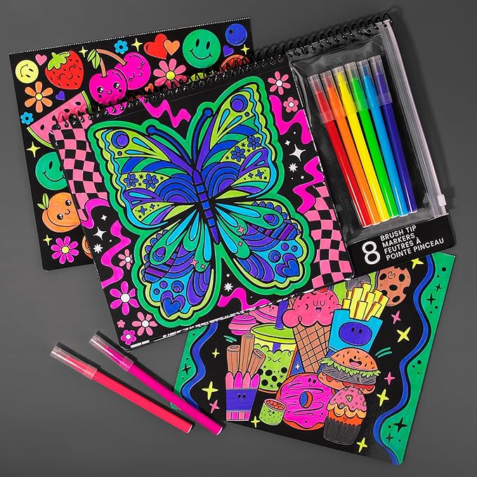 Fashion Angels Color Pop Poster Set, Includes 18 Posters & 8 Brush Tip Markers - Image 3