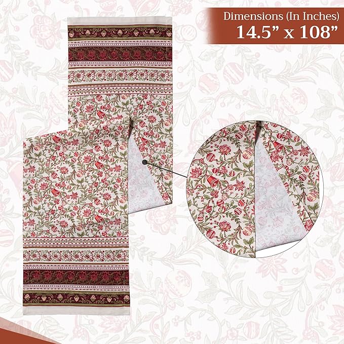 Maison d' Hermine Table Runner 100% Cotton Single Layer Table Runners 108 - Image 4