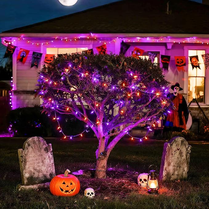 JMEXSUSS 163 FT 500 LED Halloween String Lights Indoor, 8 Modes Outdoor - Image 2