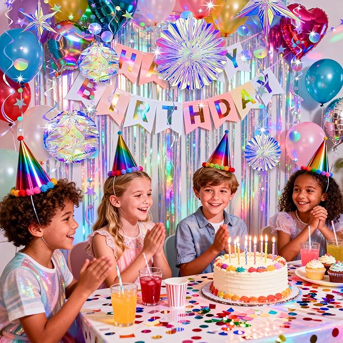 BTSD-home 29 Pcs Iridescent Party Decorations - Image 5