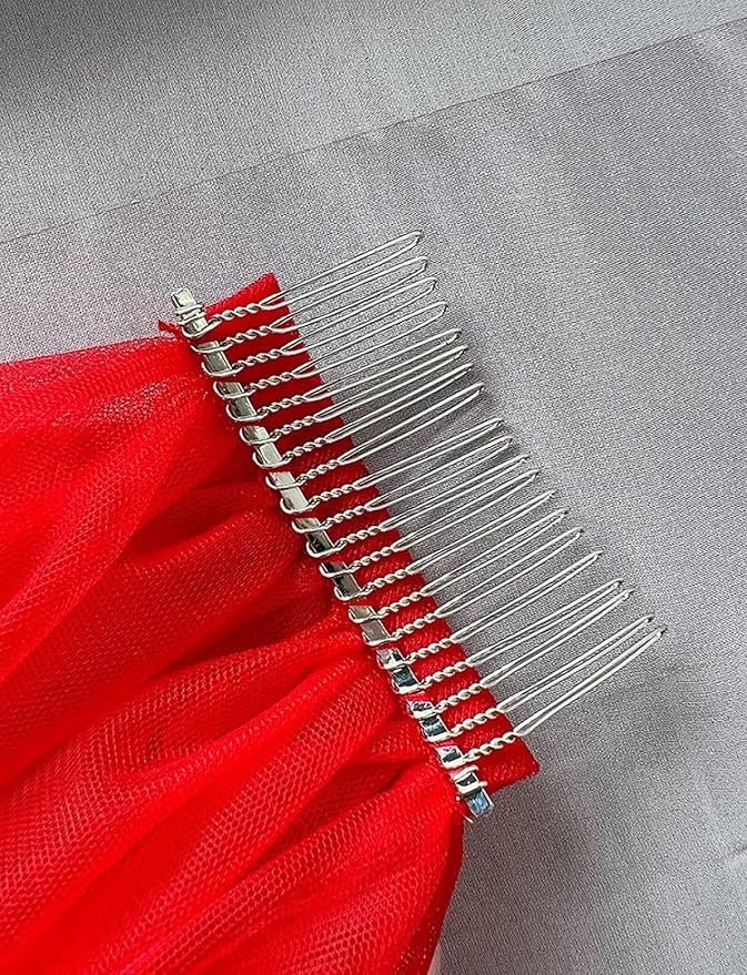 Women's Short Wedding Veils - Image 6