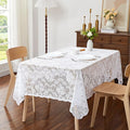 LinenZone White Rectangle Tablecloth by LinenZone