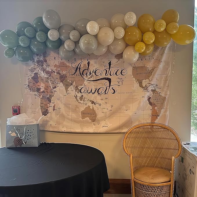 Green and Yellow Balloon Arch Kit 111Pcs Sage Green Mustard Yellow Balloons - Image 6