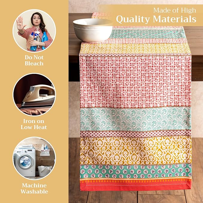 Maison d' Hermine Table Runner 100% Cotton Single Layer Table Runners 72 inches - Image 3