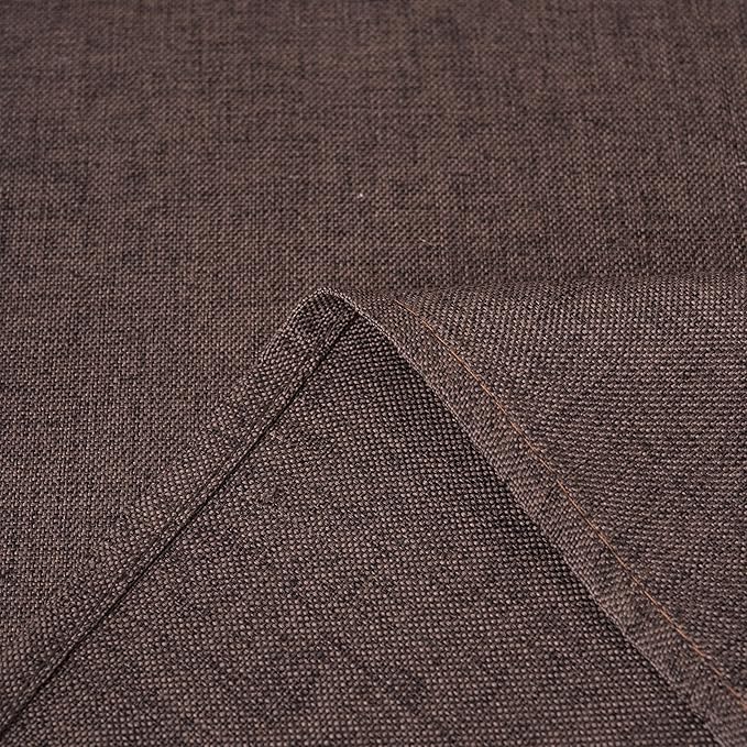 NLMUVW Brown Linen Tablecloth Rectangle, Chocolate Textured Table Cloth - Image 4