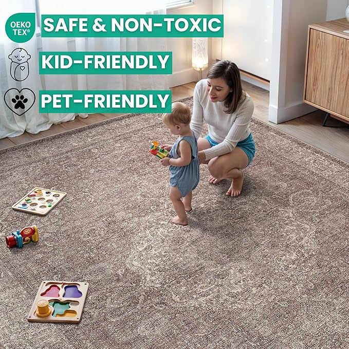 Bloom Rugs Washable Non-Slip 8' x 10' Rug - Image 5