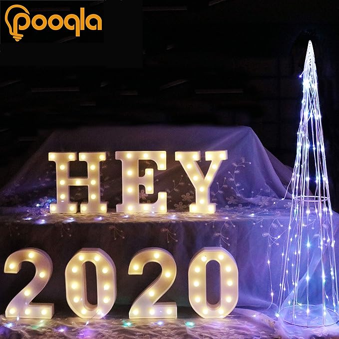 Pooqla LED Marquee Letter Lights Sign, Light Up Alphabet Letter - Image 5