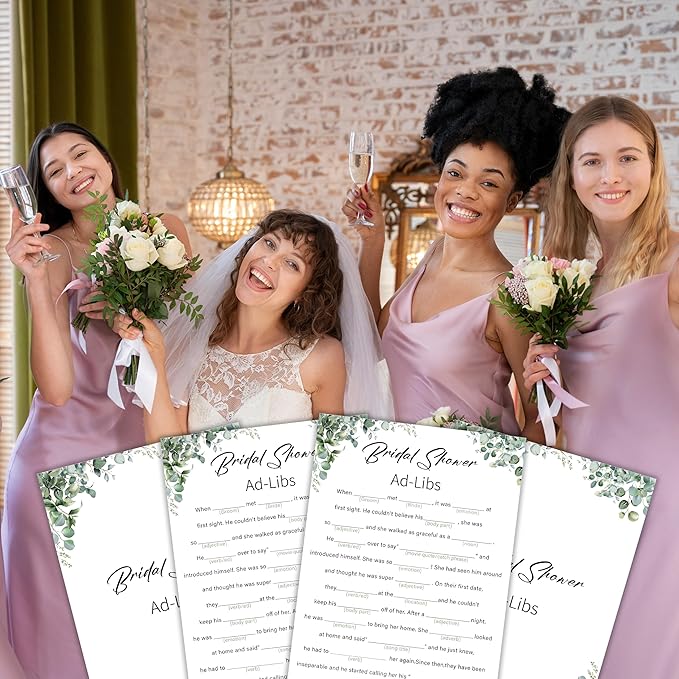 Eucalyptus Bridal Shower Game Cards - Image 4