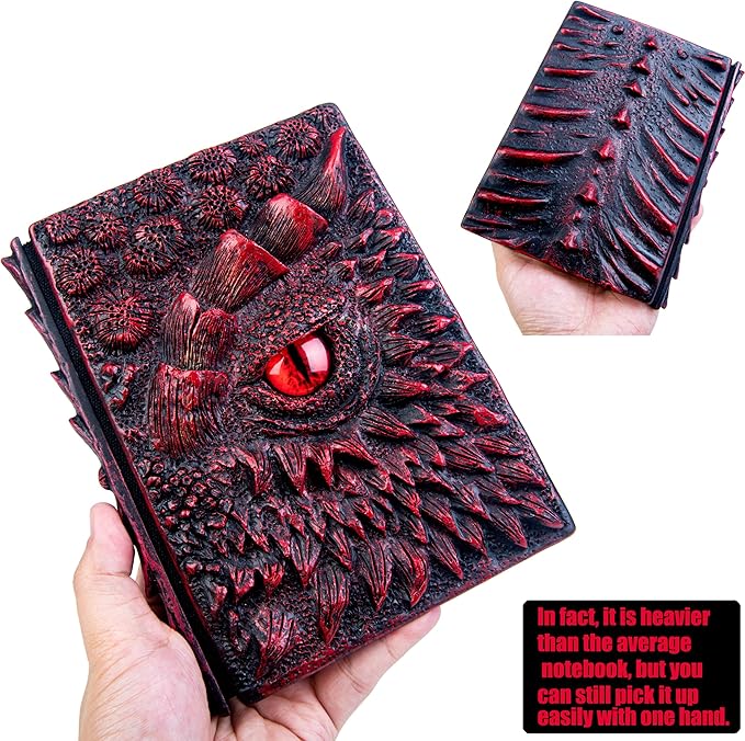 3D Dragon Eye Embossed Journal, Resin Engraving Notebook, Dnd notebook - Image 4
