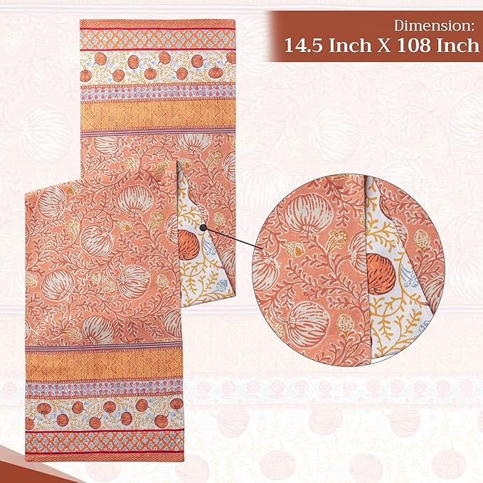 Maison d' Hermine Table Runner 100% Cotton Double Layer Table Runners 108 - Image 4