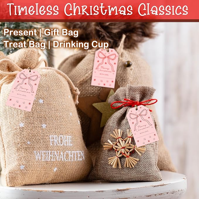 50 Pcs Christmas Gift Tags, 2.1"×3.5" Merry Christmas Tags - Image 4