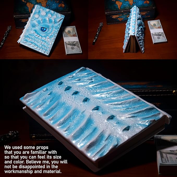 3D Dragon Eye Embossed Journal, Resin Engraving Notebook, Dnd notebook - Image 6