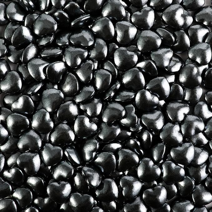 Kasvan Black Heart Shapes Sprinkles - Image 2