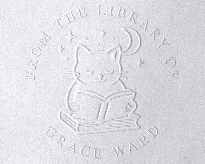 STAMPI Custom Book Embosser or Personalized Book Stamp – from The Library of by Stampi