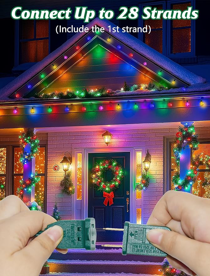 SUNSGNE 25FT LED Colored Christmas Lights - Image 3