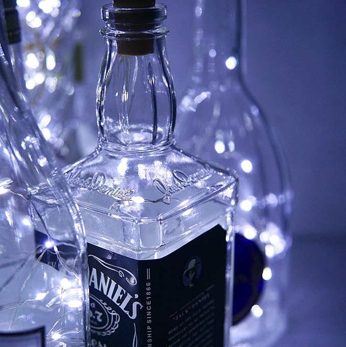 10 Pack 20 LED Wine Bottle Cork Lights Mini Fairy String Lights Copper Wire - Image 4