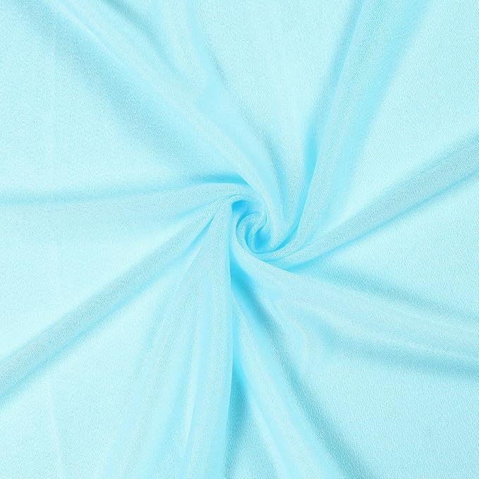 VDS Pack of 4 Panel Wedding Arch Draping Fabric Sheer Chiffon Fabric Drapery - Image 6