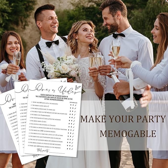 Fun Bridal Shower Games Set 25 Wedding Games Cards, Wedding Game - Image 6