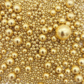 Weraru Edible Bright Gold Pearl Sugar Sprinkles Candy Mixing Size Baking Edible by Weraru