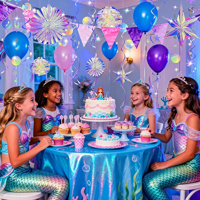 BTSD-home 29 Pcs Iridescent Party Decorations - Image 9