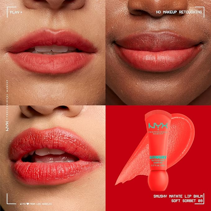 NYX PROFESSIONAL MAKEUP Smushy Matte Lip Balm, Tinted Lip Moisturizer - Image 2