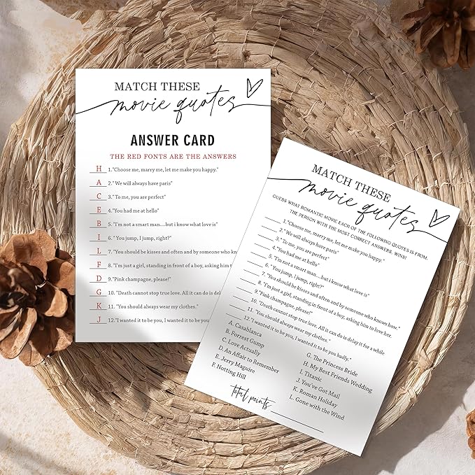Fun Bridal Shower Games Set 25 Wedding Games Cards - Image 3