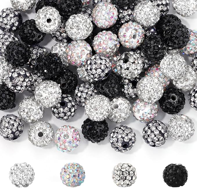 Novani 288pcs 10mm Round Rhinestone Beads - Image 2