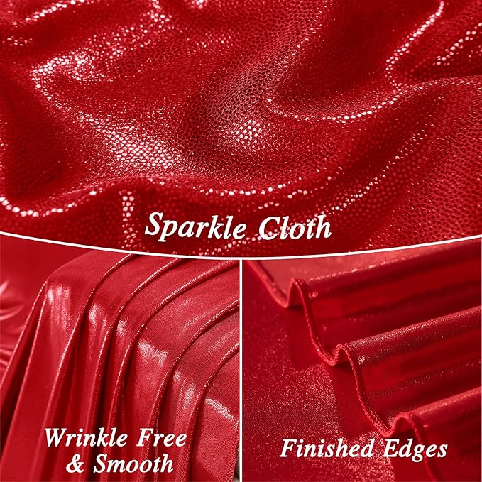 20ftx10ft Red Sequin Backdrop Curtain Panels - Image 3