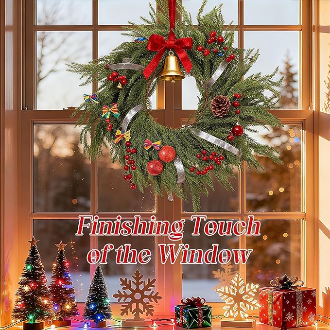 9ft Christmas Norfolk Pine Garland - Image 2
