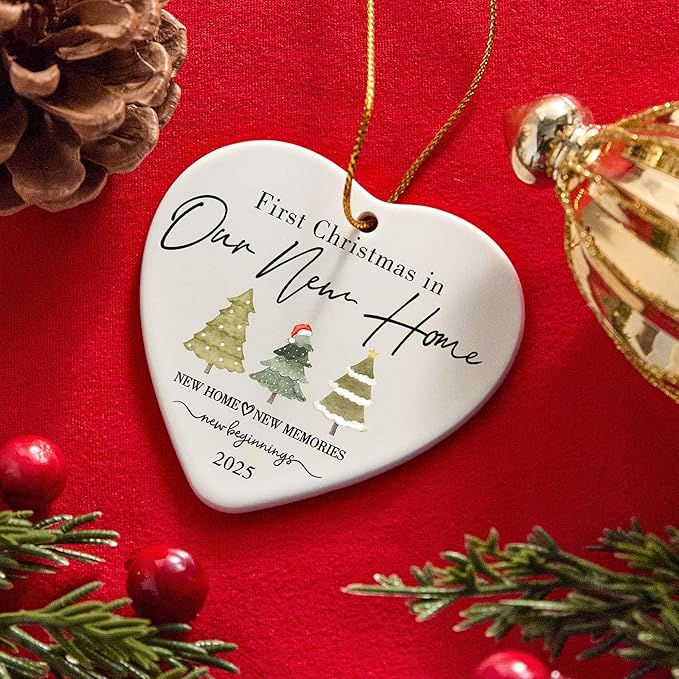 House Warming Gifts New Home, New Home Ornament 2025 Glass Ornament 2025 - Image 4