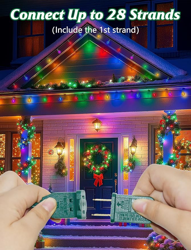 SUNSGNE 25FT LED Globe Christmas Lights - Image 3