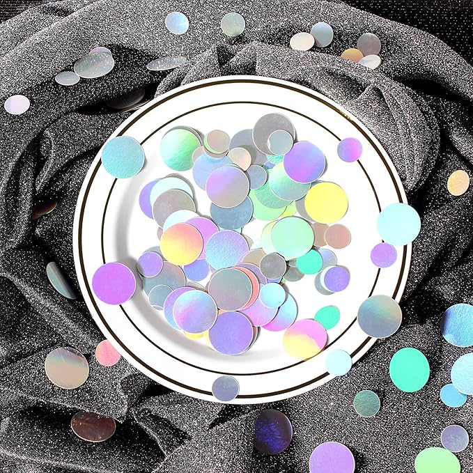 400PC Circle Dots Iridescent Confetti - Image 3