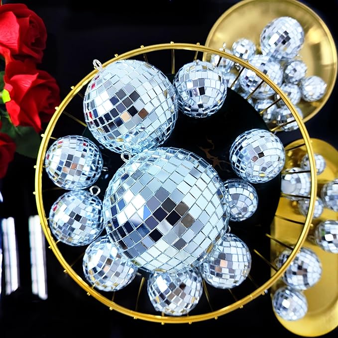 54 Pcs Mini Silver Disco Balls - Image 5