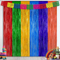 2 Pack Cinco De Mayo Decorations, 3.28 FT x 7.05 FT Fiesta Rainbow Backdrop by ZATAYE