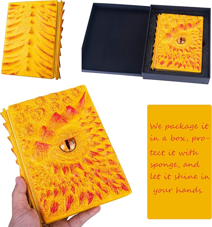 3D Dragon Eye Embossed Journal, Resin Engraving Notebook, Dnd notebook - Image 4